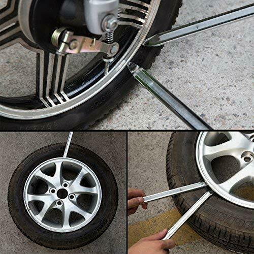 Kit de reparación de cambio de neumáticos de hierro, herramientas tipo palanca, cuchara para motocicleta, hierros para neumáticos, 2 uds.