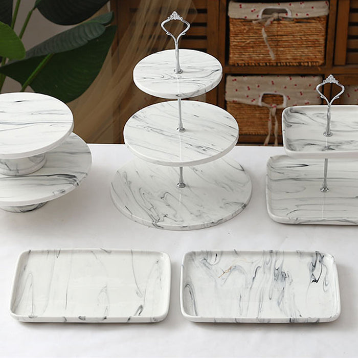 Conjunto de decoração de mesa de sobremesa Bandeja de chá Rack de exibição de bolo