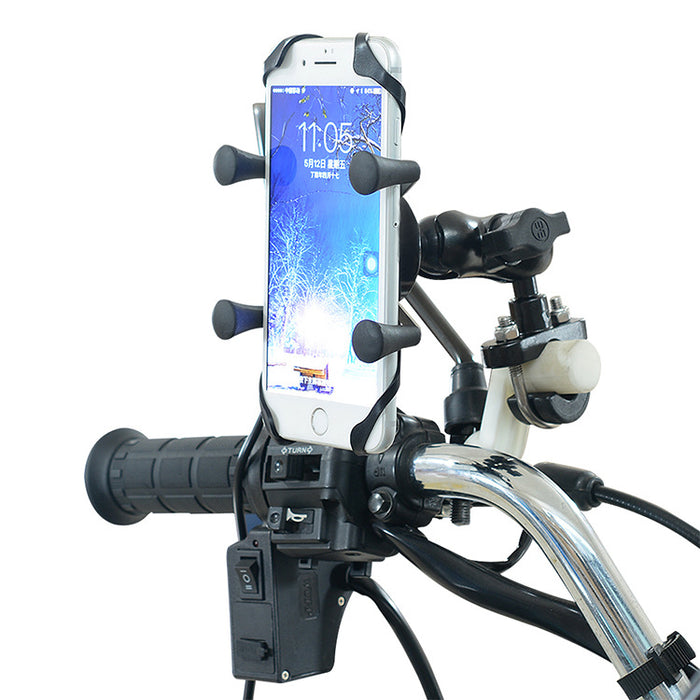 Motorcycle Mobile Phone Bracket Modification Electric Bike Bicycle Accessories Aluminum Alloy Base Bracket