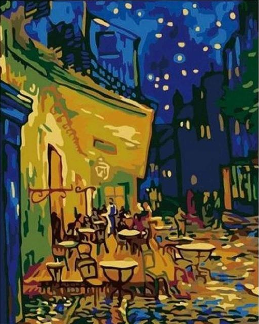 Best Pictures DIY Digital Oil Painting Paint By Numbers Christmas Birthday Unique Gift Van gogh starry sky of the rhone river