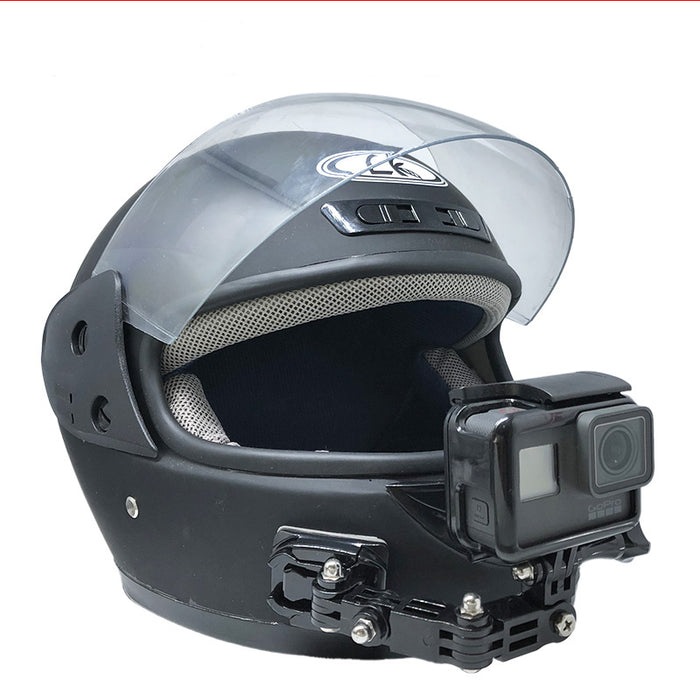 Suporte de câmera para capacete de moto