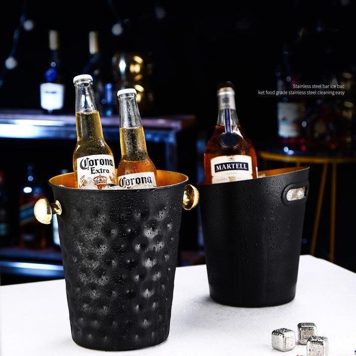 Stainless Steel European Creative Tiger Head Ice Champagne Bucket