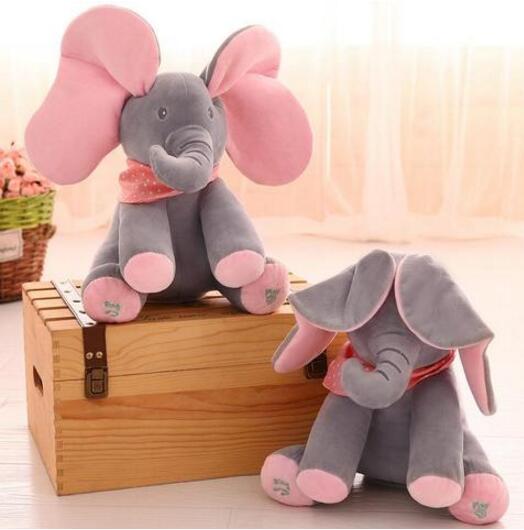 Peluche éléphant interactive Peek-A-Boo