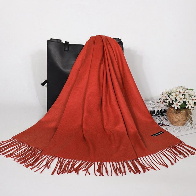 Winter Cashmere Women Scarf Female Luxury Brand Scarves Lady