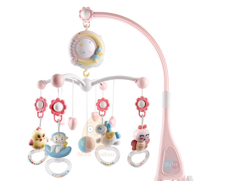 Bébé hochets berceau Mobiles support de jouet rotatif Mobile lit cloche boîte musicale Projection nouveau-né bébé garçon jouets