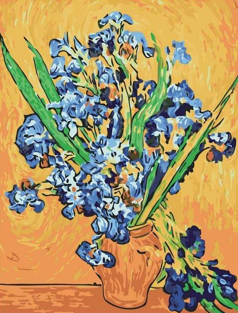 Melhores imagens diy pintura a óleo digital pintura por números natal aniversário presente exclusivo van gogh céu estrelado do rio ródano