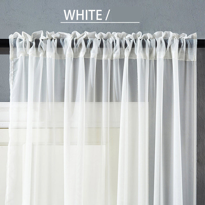 Pantalla de ventana de lino y algodón de color puro, moderna y sencilla