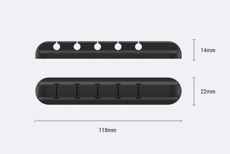 Morsetto per cavo di gestione dei cavi in ​​silicone