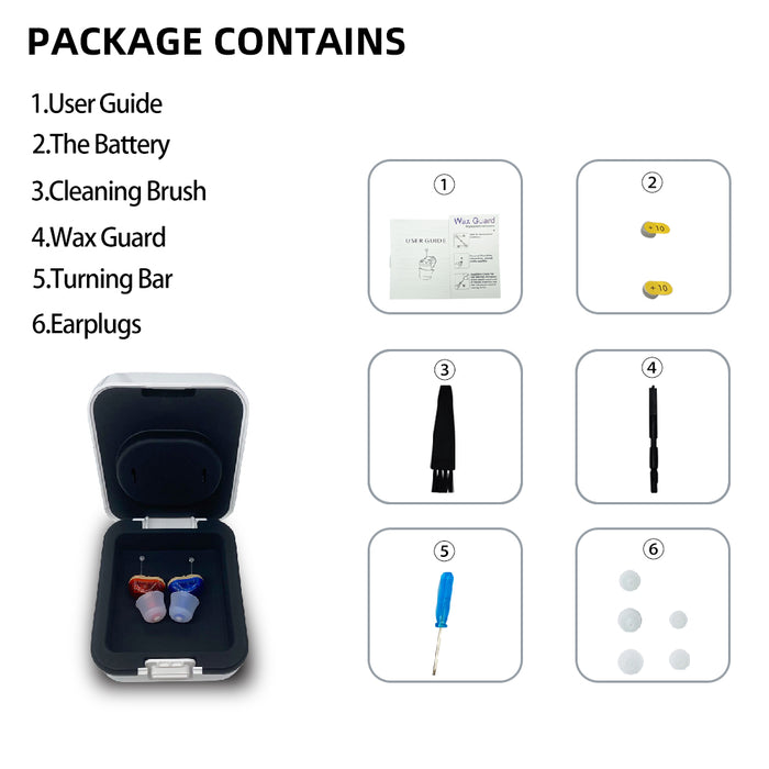 Audífonos Q10 para sordera de ancianos, ajustable, Micro inalámbrico, Mini tamaño, audífono Invisible, amplificador de sonido para oído