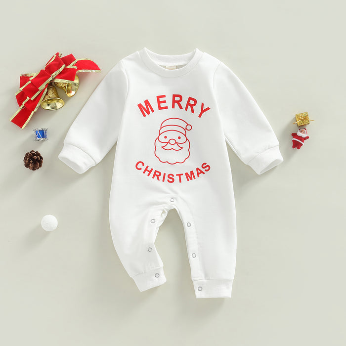 Fluffy Christmas-inspired Casual Baby Suit