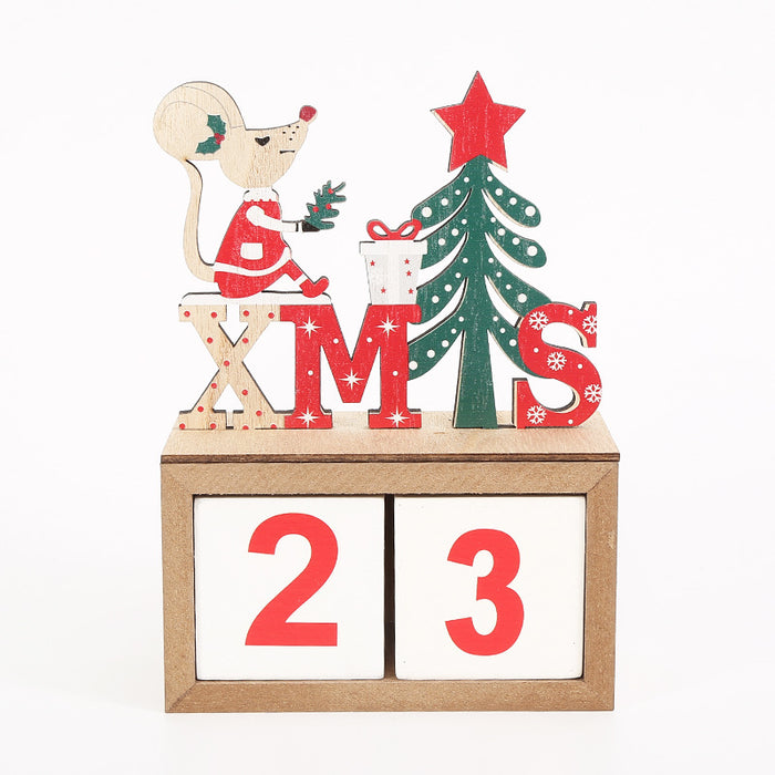 Home Wooden Calendar Countdown Decorations