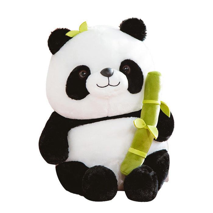 Almohada de panda de flor de tubo de bambú simulada