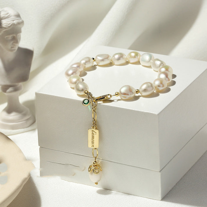 Bracelet de perles en Zircon naturel, bijoux de luxe