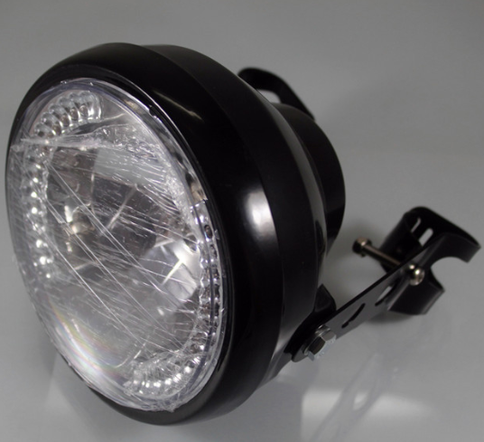 Motorcycle Headlight Turn Signal Indicator Blinker Light With Bracket Headlamp For Cafe Racer