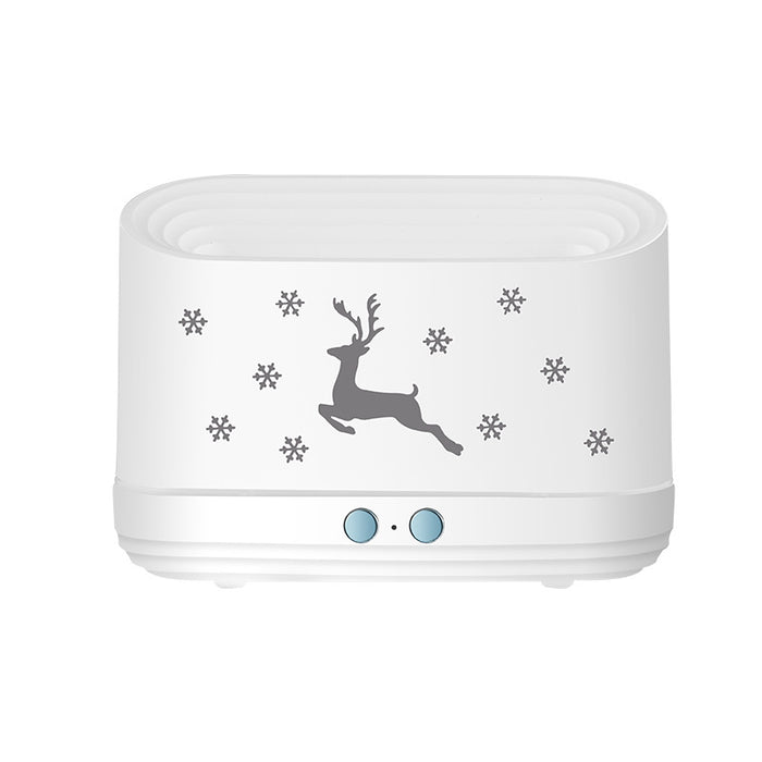 Difusor humidificador de llama de alce, lámpara de ambiente silenciosa para el hogar, decoraciones navideñas para el hogar