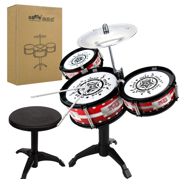 Bateria infantil, bateria de jazz, brinquedos musicais, instrumentos de percussão, brinquedos de educação infantil para meninos