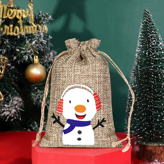 Christmas Sack Drawstring Candy Packaging Bag