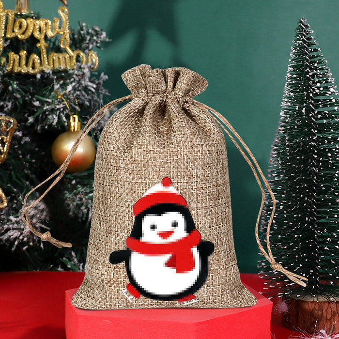 Christmas Sack Drawstring Candy Packaging Bag