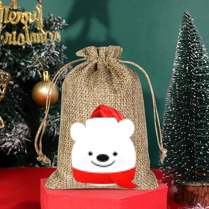 Christmas Sack Drawstring Candy Packaging Bag