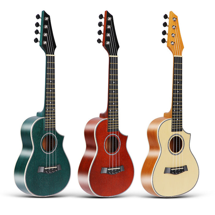 Piccola chitarra in mogano da 23 pollici per ukulele