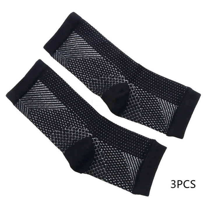 Hommes femmes Anti Fatigue Compression pied manchon pied cheville chaussettes de Compression