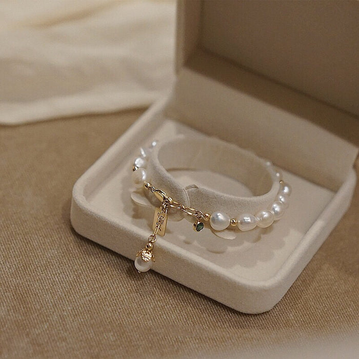 Bracelet de perles en Zircon naturel, bijoux de luxe