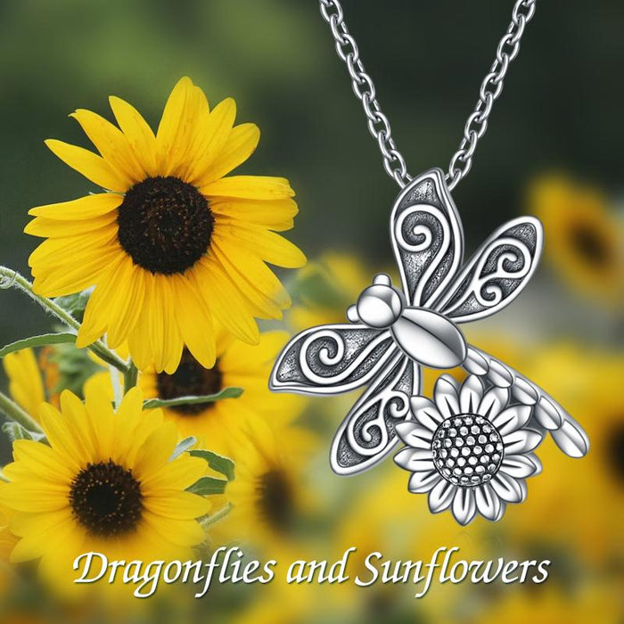 Dragonfly Kremation Halskette Schmuck für Asche Sterling Silber für Frauen